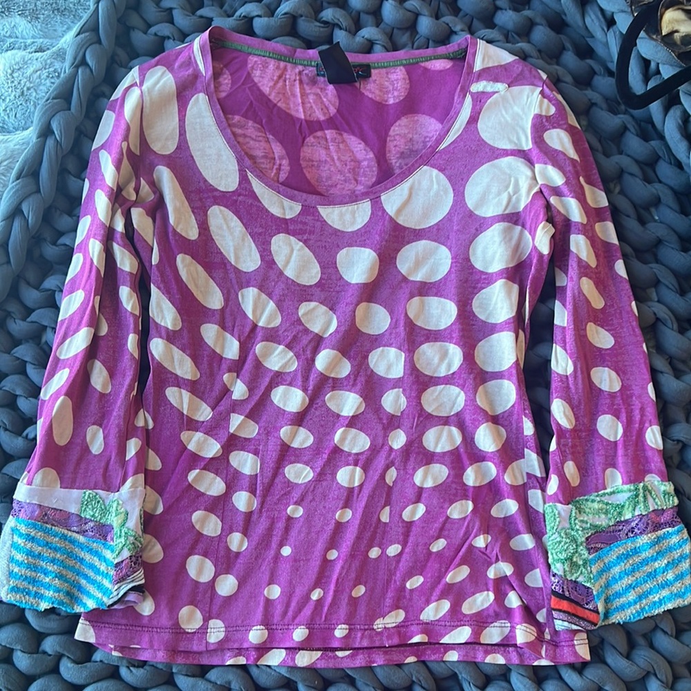 Vintage poka dot long sleeve
